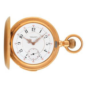 Rare American 18k rose gold minute repeating lever Circa 1880