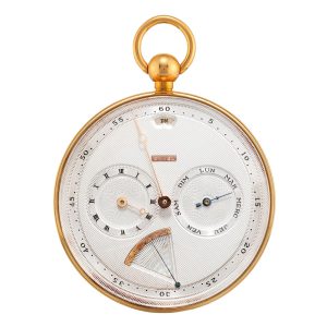 Lever with days of the week and power reserve Circa 1980