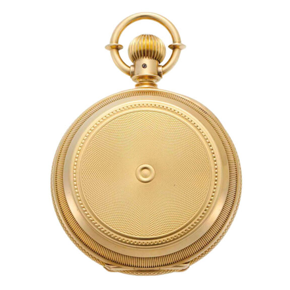 Fine American 18k gold hunting cased lever watch Circa 1890 Fine American 18k gold hunting cased lever watch Circa 1890