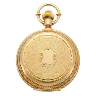 Fine American 18k gold hunting cased lever watch Circa 1890 Fine American 18k gold hunting cased lever watch Circa 1890