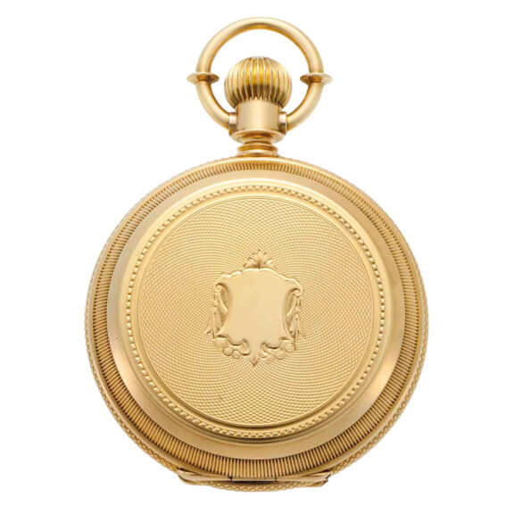 Fine American 18k gold hunting cased lever watch Circa 1890 Fine American 18k gold hunting cased lever watch Circa 1890
