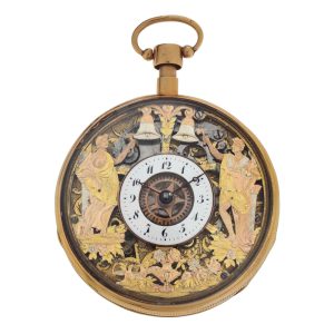 Skeletonized repeating verge with Jacquemarts Circa 1825