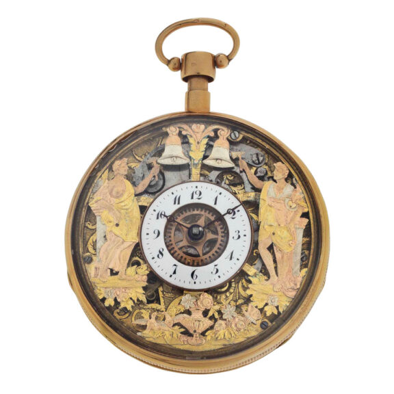Skeletonized repeating verge with Jacquemarts Circa 1825