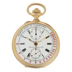Swiss open faced lever with pulsation dial Circa 1880-1899