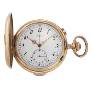 Swiss rose gold repeating lever chronograph Circa 1880-1899