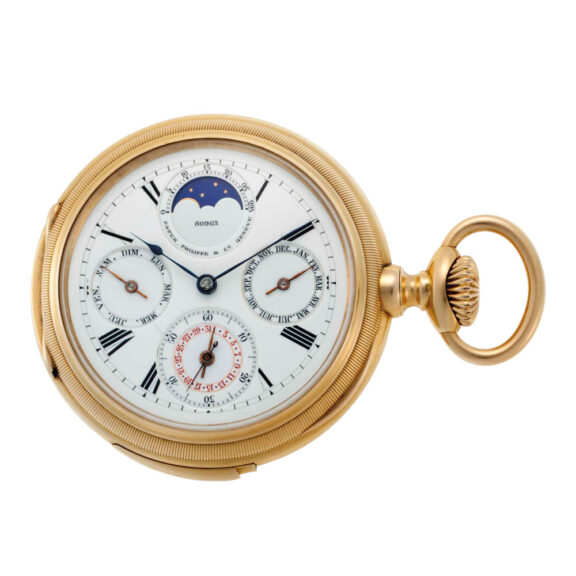 Swiss gold minute repeating complicated watch Circa1890