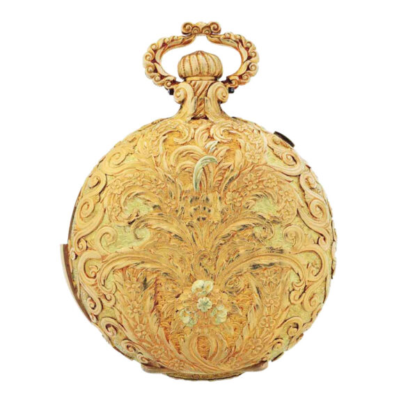 Impressive American gold repeating chronograph Circa 1900 Impressive American gold repeating chronograph Circa 1900