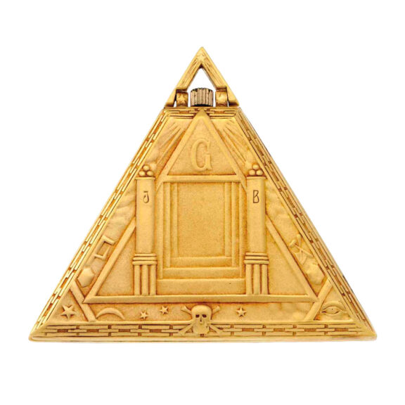 Swiss gold filled triangular shaped Masonic watch Circa 1935 Swiss gold filled triangular shaped Masonic watch Circa 1935