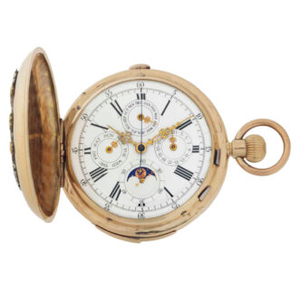Rose gold quarter repeating complicated lever Circa 1880-1899