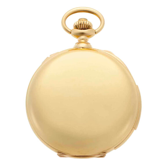 Swiss gold minute repeating complicated watch Circa 1890 Swiss gold minute repeating complicated watch Circa 1890