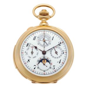 Swiss gold minute repeating complicated watch Circa 1890
