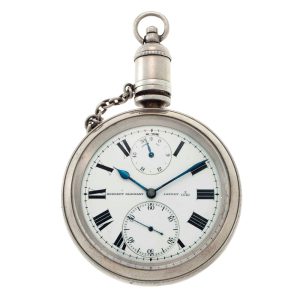 English silver lever deck watch with power reserve circa 1903