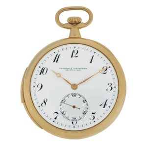 Fine, rare Swiss gold open faced repeating lever Circa 1912