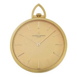 Swiss 18 carat gold open faced keyless lever watch Circa 1980