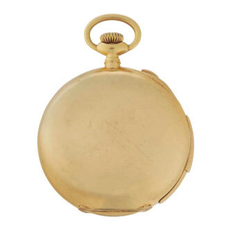 Swiss gold repeating split seconds chronograph Circa 1900 Swiss gold repeating split seconds chronograph Circa 1900