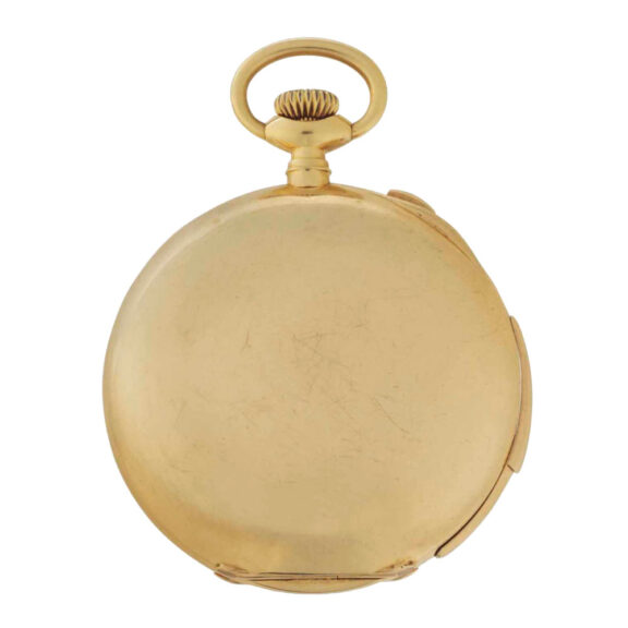 Swiss gold repeating split seconds chronograph Circa 1900 Swiss gold repeating split seconds chronograph Circa 1900