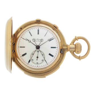Danish minute repeating split seconds chronograph Circa 1902