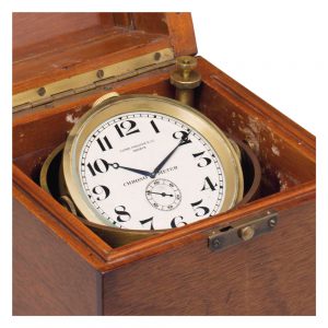 Swiss gilt brass special keyless lever chronometer Circa 1880