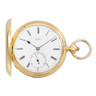 Early German 18k gold hunting cased lever watch Circa 1867