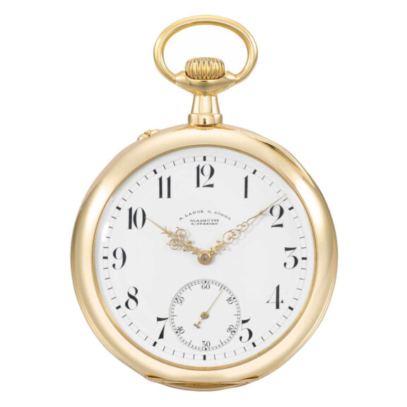 Fine German 18k gold open faced lever watch Circa 1906 Fine German 18k gold open faced lever watch Circa 1906