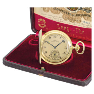 Fine German 18k gold hunting cased lever watch Circa 1936 Fine German 18k gold hunting cased lever watch Circa 1936
