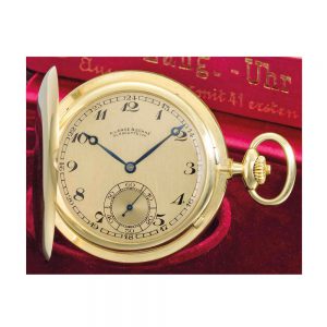 Fine German 18k gold hunting cased lever watch Circa 1936