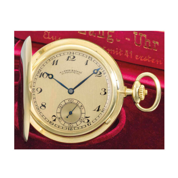 Fine German 18k gold hunting cased lever watch Circa 1936 Fine German 18k gold hunting cased lever watch Circa 1936