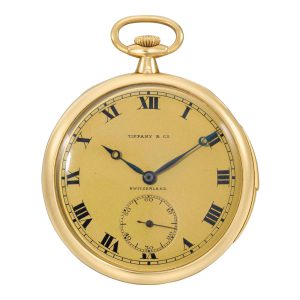 Swiss 18k gold open faced minute repeating lever Circa 1915