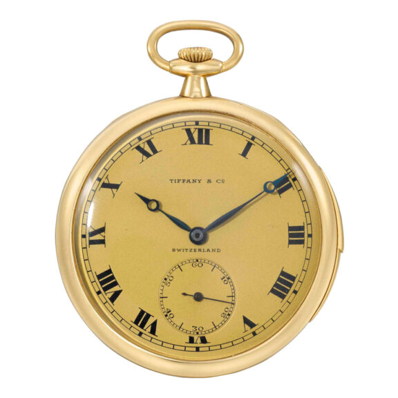 Swiss 18k gold open faced minute repeating lever Circa 1915