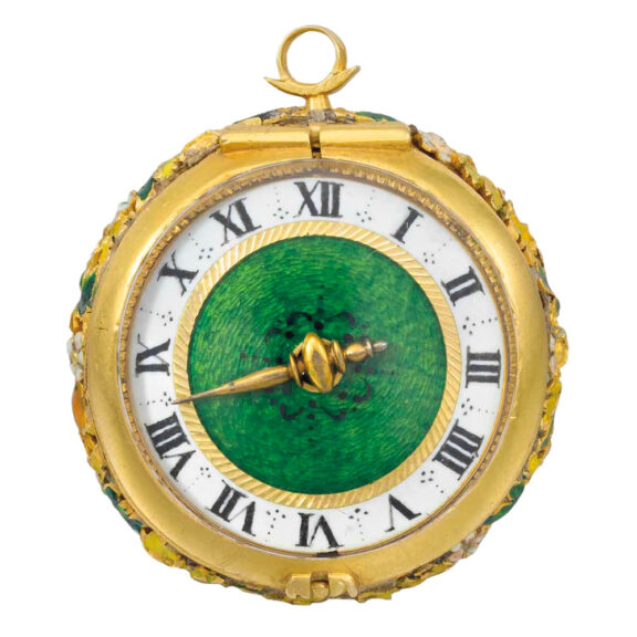 Danish gold and enamel pre balance spring verge Circa 1660 Danish gold and enamel pre balance spring verge Circa 1660