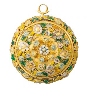 Danish gold and enamel pre balance spring verge Circa 1660