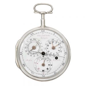 Unusual German silver astronomical cylinder watch Circa 1780