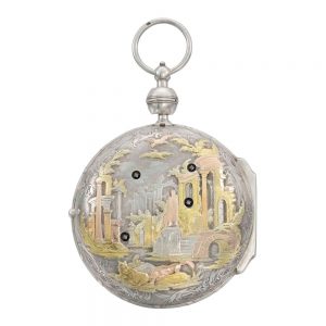 Unusual French repeating and striking coach watch Circa 1760