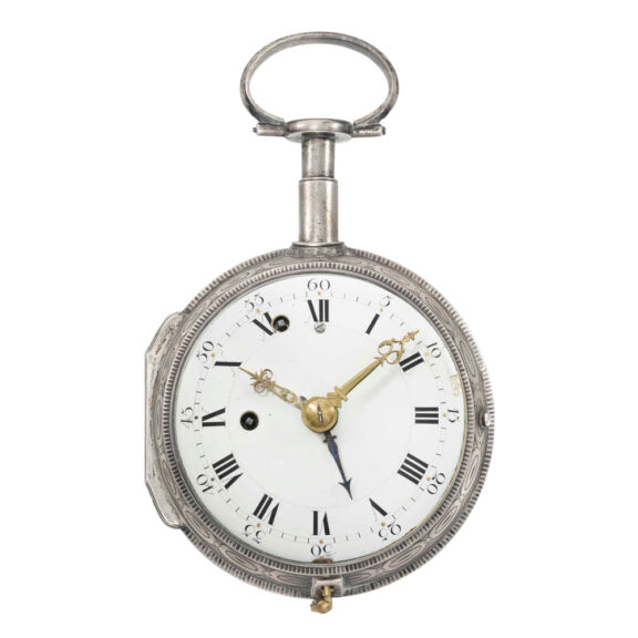 German quarter repeating coach watch with alarm Circa 1790