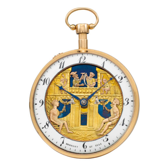 Swiss rose gold repeating watch with Jaquemarts Circa 1820