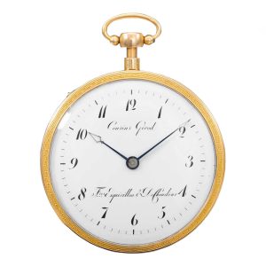 Swiss gold open faced quarter reapeating watch Circa 1820
