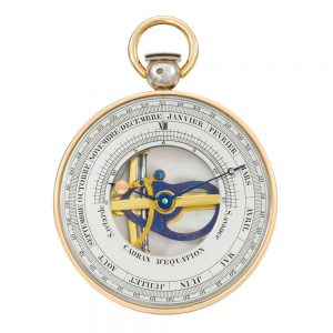 Perpetual calendar with equation of time indication Circa 1825