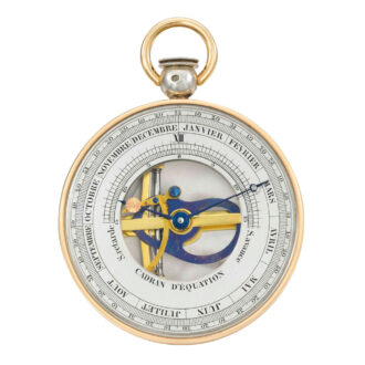 Perpetual calendar with equation of time indication Circa 1825