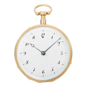 Swiss rose gold repeating musical cylinder watch Circa 1830