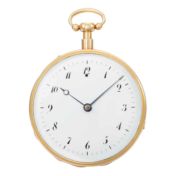 Swiss rose gold repeating musical cylinder watch Circa 1830