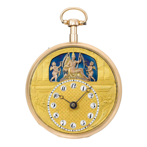 Swiss gold repeating automaton with Jaquemarts Circa 1820