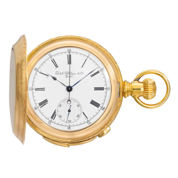 Swiss rose gold minute repeating lever chronograph Circa 1883