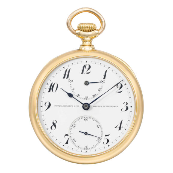 Swiss gold lever chronometer with power reserve Circa 1911