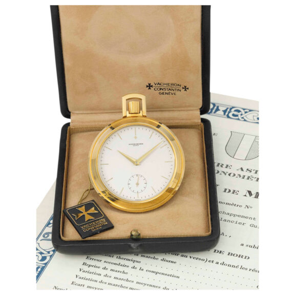 Important Swiss gold lever chronometer Circa 1946 and 1990 Important Swiss gold lever chronometer Circa 1946 and 1990