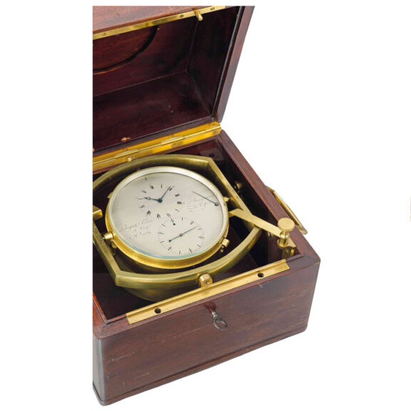 French eight day chronometer with power reserve Circa 1819