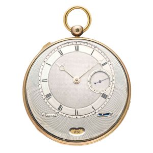 French repeating lever jump hour watch with date Circa 1825