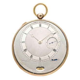 French repeating lever jump hour watch with date Circa 1825