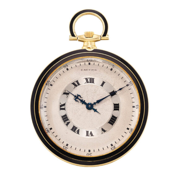 Swiss gold dress watch with two-tone silvered dial Circa 1925 Swiss gold dress watch with two-tone silvered dial Circa 1925