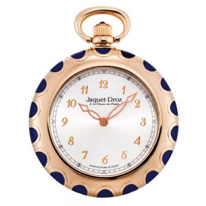 Fine Swiss 18K gold and enamel open faced lever Circa 2000