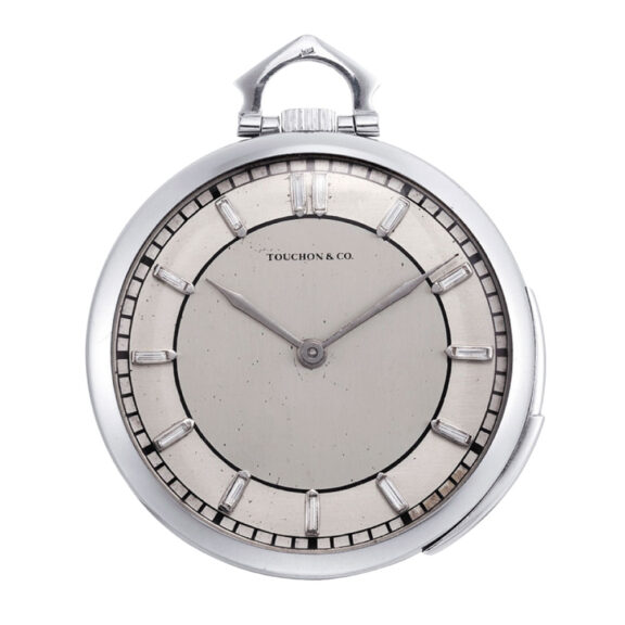 Swiss platinum, diamond set repeating dress watch Circa 1920